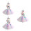 3Stk Cosplay Mit Mesh Rock Stirnband Bunt 9