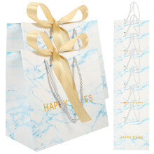 50Stk Blaue Papier Geschenk Taschen Für Brautparty Und Hochzeit