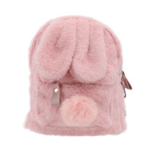 3Stk Plüschrucksack Reisen Schultertasche Rosa Kaninchen