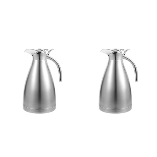 2Stk Wasserflasche Isolierkessel 1,5 L Für Restaurant 2