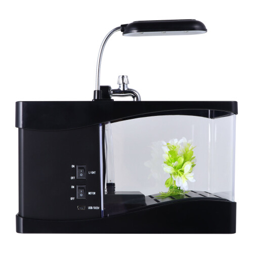 1St Desktop Aquarium -Vase USB Tischdekoration 2