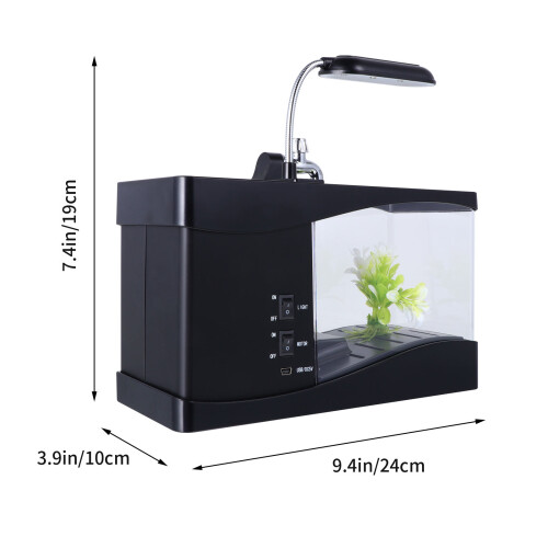 1St Desktop Aquarium -Vase USB Tischdekoration 1