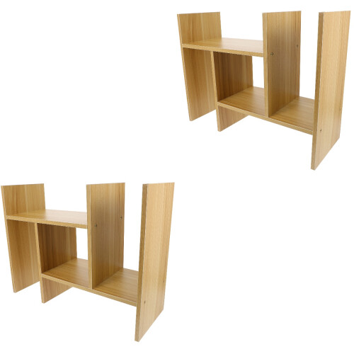 2Stk Desktop Ablage Regal Für Schreibwaren Und Steh 2