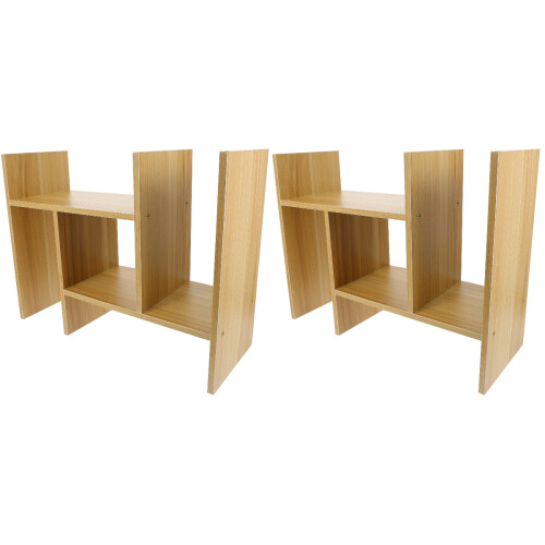 2Stk Desktop Ablage Regal Für Schreibwaren Und Steh 1