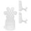1 Set Silikon Bastelformen Für Trockenblumenhalter 8