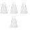 4Stück Damen Petticoat Elastischer Unterrock 5
