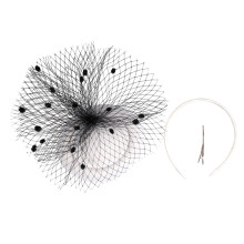 5Stk Frauen Fascinators Hut Haarclip Stirnband Netzstirnband Tee Party