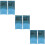 6Stk Blaue Tinsel Foil Fringe Curtains Hochzeit Feier 9