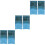 6Stk Blaue Tinsel Foil Fringe Curtains Hochzeit Feier 5