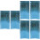 6Stk Blaue Tinsel Foil Fringe Curtains Hochzeit Feier 6
