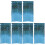 6Stk Blaue Tinsel Foil Fringe Curtains Hochzeit Feier 2