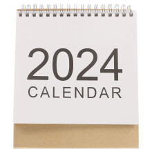 2Stk. Tischkalender 2024 Monatskalender Einfacher Stil Für Büro