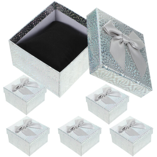 12 Stk. Papier Geschenkboxen Quadratisch Mit Band 2
