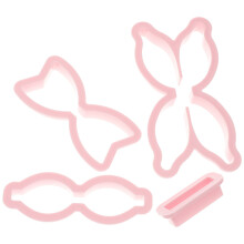 3Sets Bowknot Backformen Pink Für Fondant Kuchen Backwerkzeuge
