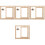 4Stk Doppelseitiger Drehbarer Holz Bilderrahmen Mit Lampe 5