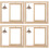 4Stk Doppelseitiger Drehbarer Holz Bilderrahmen Mit Lampe 7