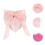 2Stk Rosa Herzform, Pearl Effektpapier, Tragbar & Elegant 10