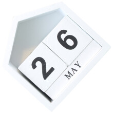5Stk Holz Kalender Dekorativer Tischkalender Design