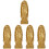 5Stk Göttin Kinderstatue Harz Jungfrau Desktop 7