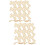 2 Sets Holz Ausschnitte Diy Rohlinge Unbemalte Scheiben 7