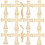 2 Sets Holz Ausschnitte Diy Rohlinge Unbemalte Scheiben 11