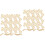 2 Sets Holz Ausschnitte Diy Rohlinge Unbemalte Scheiben 4