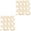2 Sets Holz Ausschnitte Diy Rohlinge Unbemalte Scheiben 3