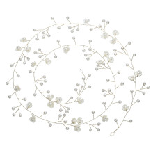 2Stk Zinklegierung Taillengürtel Perlenblume Hochzeitskleid
