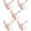 5 Paar Damen Spitzenhandschuhe Mesh Mit Für Hochzeit 8