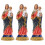 3Stk Desktop-Statue Religiöse Resin Jungfrau 6