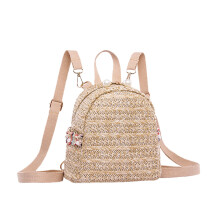 2Stk Lady Outdoor Mini Rucksack Khaki Geflochten Leicht
