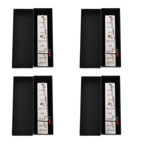 4 Sets Lesezeichen Stilvoller Seitenmarkierer Für Lehrer 2