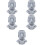 5Stk Moai Statue Stiftehalter Brillenhalter Desktop Deko 7