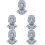 5Stk Moai Statue Stiftehalter Brillenhalter Desktop Deko 6
