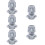 5Stk Moai Statue Stiftehalter Brillenhalter Desktop Deko 11