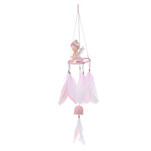 2Stk Deko Lila Ballerina Windglocke Für