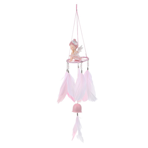 2Stk Deko Lila Ballerina Windglocke Für