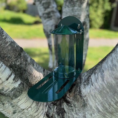 Selections Metal Squirrel Feeder with Flip Top Lid & Platform 1