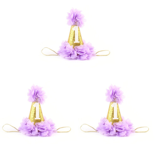 3Stk Leichtes Baby Haarband 1 Jahr 1