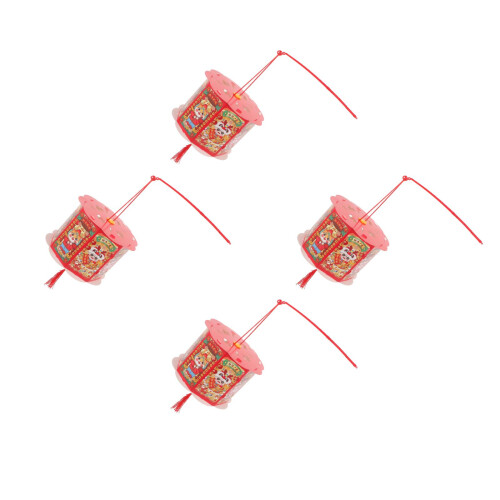 4Stk Diy Neujahrs Papier Laterne Chinesische Art 2