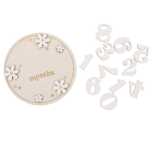 3 Juegos Madera Tarjeta Bebé Discos Decorativo