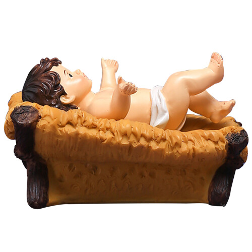 5 Baby Jesus Figur Weihnachts Geschenk Harz 2