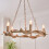 Litecraft Rein Antler Chandelier 5 Light - Natural 2