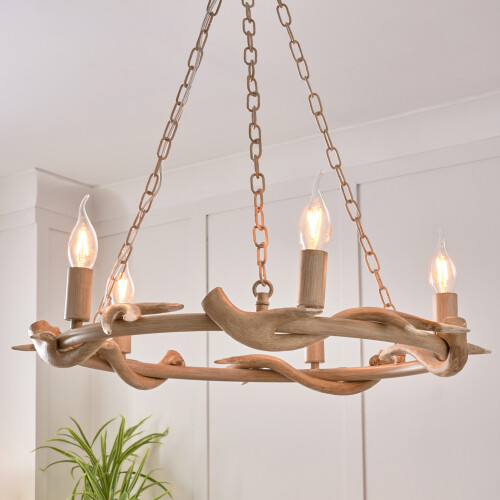 Litecraft Rein Antler Chandelier 5 Light - Natural 1