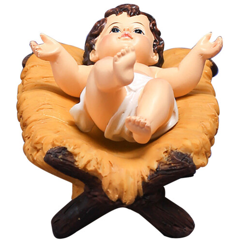 5 Baby Jesus Figur Weihnachts Geschenk Harz 1