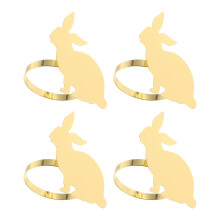 4Pcs Easter Bunny Napkin Rings Napkin Holder Buckle