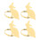 4Pcs Easter Bunny Napkin Rings Napkin Holder Buckle 1