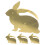 4Pcs Easter Bunny Napkin Rings Napkin Holder Buckle 5