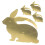 4Pcs Easter Bunny Napkin Rings Napkin Holder Buckle 4
