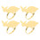 4Pcs Easter Bunny Napkin Rings Napkin Holder Buckle 9